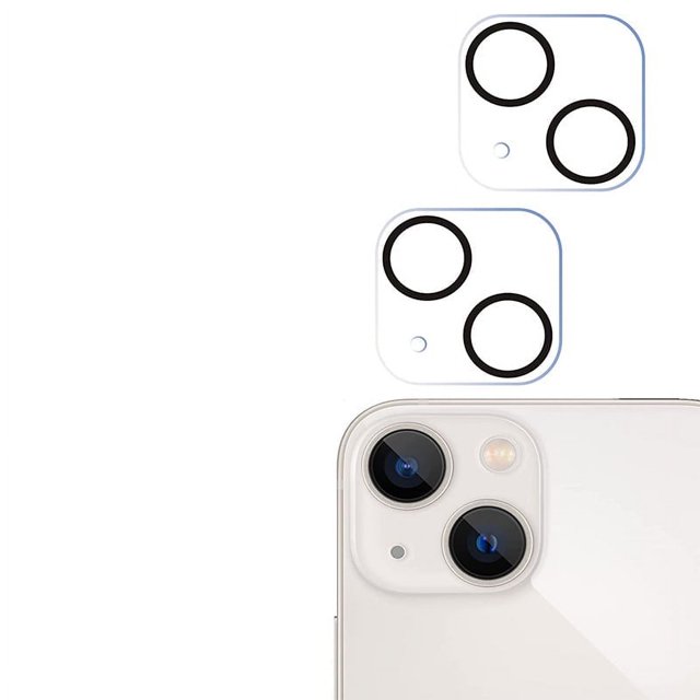 Protector de lente de cámara para iPhone 13 de 6,1 pulgadas y iPhone 13 Mini de 5,4 pulgadas, vidrio templado, dureza 9H, Ultra HD, antiarañazos, fácil de instalar, compatible con fundas [no afecta