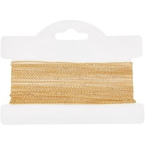5M/16.4 Feet 1.1mm 18K Gold Plated Brass Flat Cable Chain Necklace Bulk Jewelry Chain Link for Making Bracelets Anklets Necklaces Golden