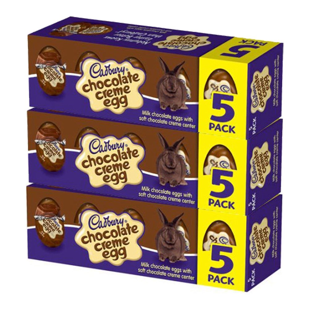 Cadbury Chocolate Creme Eggs, set of three 5packs (3 x 6oz) Walmart
