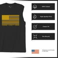 thumbnail image 6 of American Flag Courage Loyalty Honor Muscle Shirt USA Military Proud Army Veteran's Day DD 214 RED Friday Men's, 6 of 7