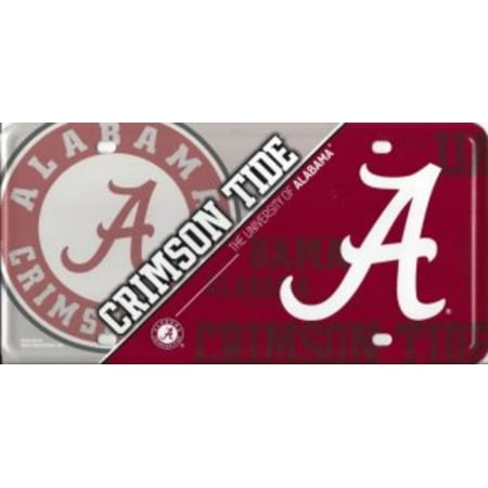 - Alabama Crimson Tide Metal License Plate