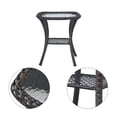 thumbnail image 6 of POCASSY 3 Piece Patio Set Outdoor Wicker Glider Rocking and Swivel Chairs with Side Table and Cushions - Patio Wicker Bistro Furniture Set, Brown Rattan & Blue Cushion, 6 of 9