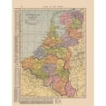 thumbnail image 3 of Hammond 19x24 Black Modern Framed Museum Art Print Titled - Europe Netherlands Belgium - Hammond 1910, 3 of 5