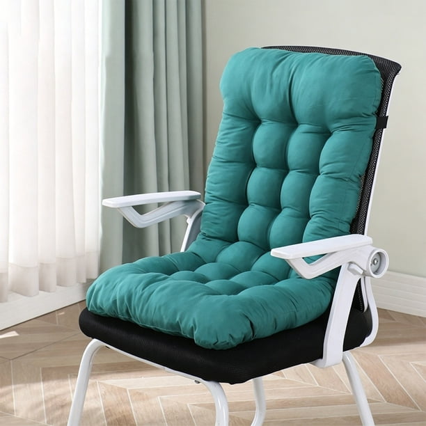 Cojín para silla con respaldo | Cojín integrado para asiento y soporte lumbar para una postura correcta | Cojín ergonómico para silla de oficina, hogar, comedor o coche | Cómodo cojín antideslizante