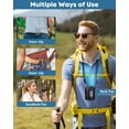 thumbnail image 4 of Portable Waist Fan Rechargeable, 13300 RPM Portable Clip on Fan with 100 Speeds & 4000mAh Battery, Personal Hanging Neck Fan for Outdoor Camping Travel Jobsite (Black), 4 of 8