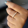 thumbnail image 2 of Pearl Half Eternity Ring, 925 Starling Silver Ring, Birthstone Ring, 7 Pearl Ring Handmade Jewelry, Minimalist Jewelry, Gift For Her., 2 of 5