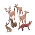 thumbnail image 2 of 6 figuras de animales Soledad esculturas coleccionables PVC zorro ardilla conejo ciervo cervatillo, 2 of 10