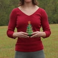 thumbnail image 5 of Milltown Merchants Multicolored Light Small Green Christmas Tree, Ceramic Green, 6.75", 5 of 5
