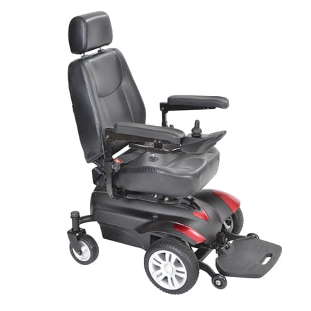 Drive Medical Titan X16 Front Wheel Power Wheelchair, Full Back Captain's Seat