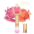 thumbnail image 1 of EDA LUXURY BEAUTY Brocha de maquillaje redonda retráctil con cubierta, crema líquida en polvo, base, colorete, bronceador, resaltador, cerdas premium para contornear y mezclar la piel, brocha Kabuki v, 1 of 5