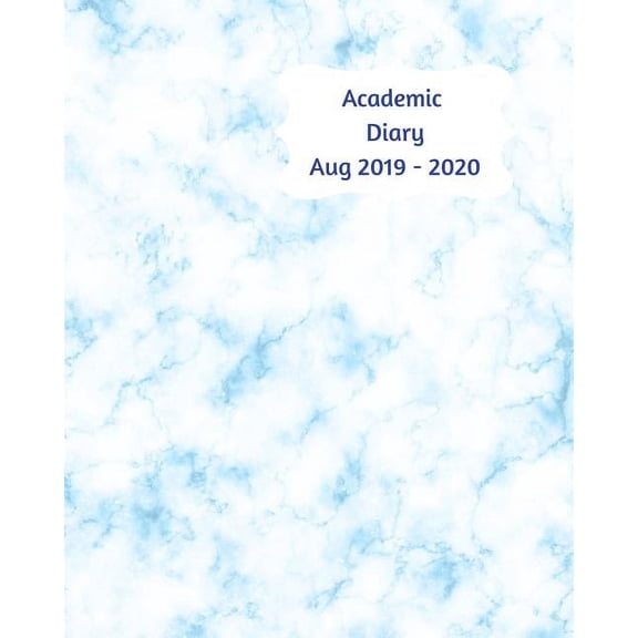 Academic Diary Aug 2019-2020: 8x10 day to a page academic year diary, hourly appointments and space for notes on each pa, (Paperback)