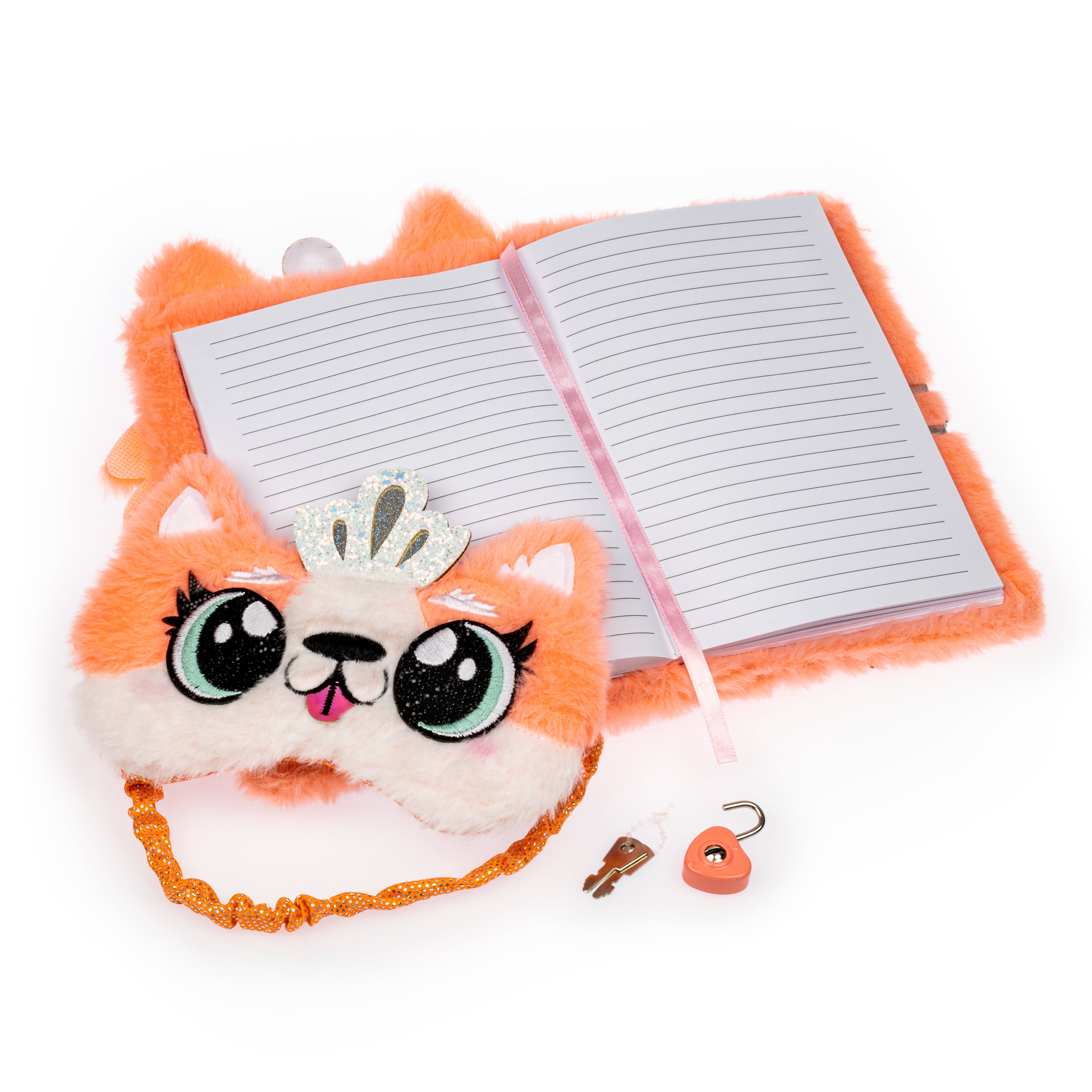 Claire's Tween Puppy Plush Bundle, Holiday Gifts, Lock Diary and Eye Mask