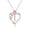 I, variant on Birthday Gift Initial Heart Necklace Heart Letter Necklace Personalized Monogram Necklace 1 Pc Chain Jewelry Gift for Men Women
