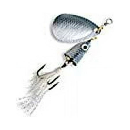 Blue Fox Classic Vibrax Size 5 Inline Spinner 7/16oz Silver/Flo Red
