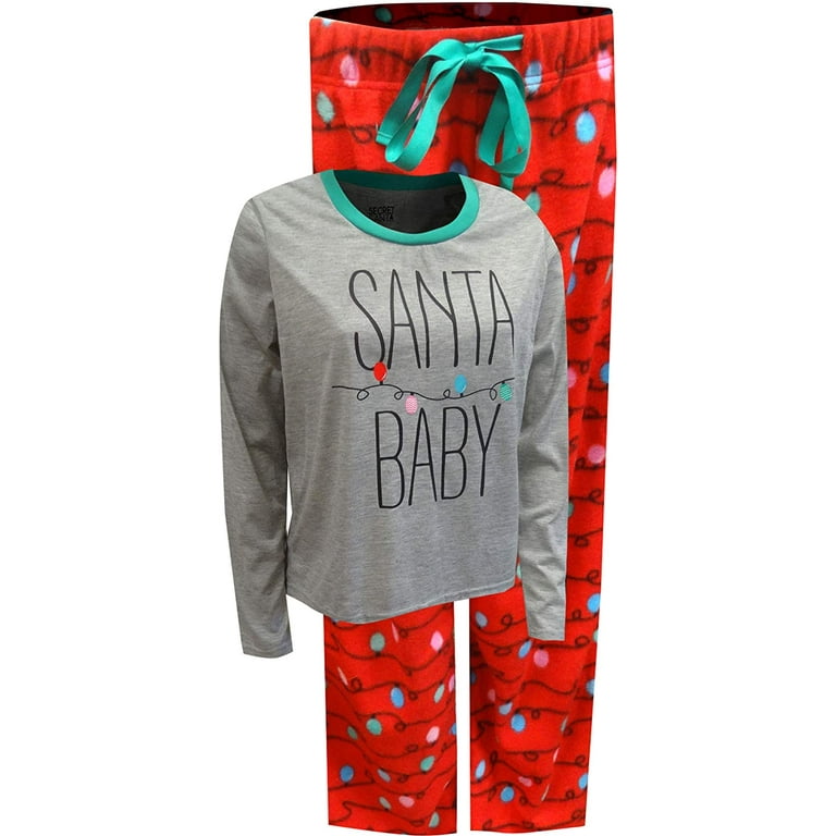 MJC Womens Santa Baby Christmas Ladies Pajama (Large)