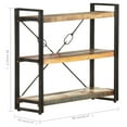 thumbnail image 4 of vidaXL 3-Tier Bookcase 90x30x80 cm Solid Reclaimed Wood, 4 of 5
