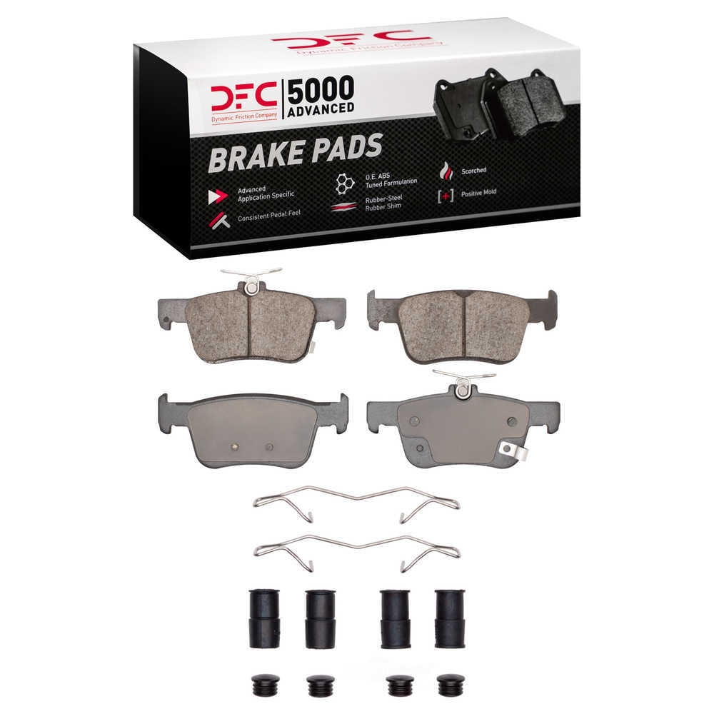 Dynamic Friction Company 1552-2102-01 DFC 5000 Advanced Brake Pads - Ceramic and Hardware Kit - OE