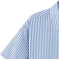 thumbnail image 5 of Under 10 dollars! Men's Cotton Seersucker Shirt Button Down Short Sleeve Shirt, 5 of 6
