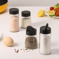 thumbnail image 6 of Vucchini Salt and Pepper Shakers Set -  High Quality Glass Salt Shaker with Lid for Kitchen - Elegant Design 4pcs Pack, 6 of 8