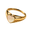 Heart Shape, variant on Women Stainless Steel Round Shape Shell Signet Rings Plated Gold Mother of Pearl Inlay Wedding Bands Gold Size 9