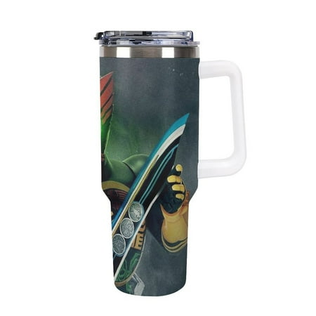 

Ka_men Rider Se_ries Anima Large Capacity Car Cup Stainless Steel Travel Mug Leak-Proof Tumbler with Handle And Straw Suitable for Men And Women 40oz