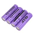 thumbnail image 5 of Batería recargable GIF 18650 de 9800 mAh, 4 unidades, color morado, 5 of 5