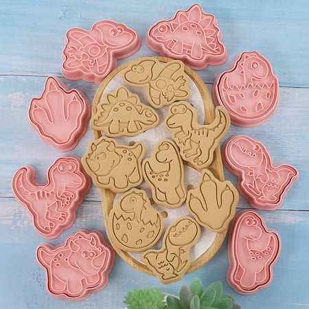 

VIST FOX Fondant Mold 8Pcs Biscuit Baking Wear-resistant Cute Sweet Pastry Cookie Mould Stencils