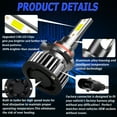 thumbnail image 3 of RXTSQI Upgraded 9005 H11 LED Headlight Bulbs Combo 6000K White, 100W 10000LM Super Bight, Pack of 4, 3 of 13
