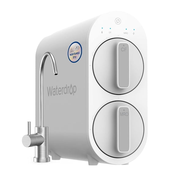 Restored Waterdrop G2 Reverse Osmosis System, 7 Stage Tankless RO Water Filter System, Under Sink Water Filtration System, 400 GPD, 1:1 Pure to Drain, Reduces TDS, FCC Listed, USA Tech(Refurbished)
