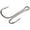Size 1, variant on High Carbon Steel Fishing Double Hooks Pack of 50 Black Classic Frog Hooks Boxed Steel Chicken Hook for Anglers Gear(Size 1）