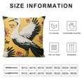 thumbnail image 5 of COMIO Decorative Crane Pillow Cover, Throw Pillow Cover with Oriental Crane, Cover only, 5 of 5