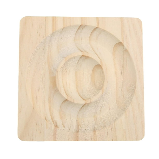 Bandeja de bambú para pulseras y pendientes, ideal para mostradores de tiendas. cuadrado