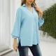 thumbnail image 2 of Moda Mujer Camiseta de manga larga Otoño Frente abierto Prendas de abrigo sueltas Blusa sólida Abrigo Tops Fridja  czfsfas6741, 2 of 8
