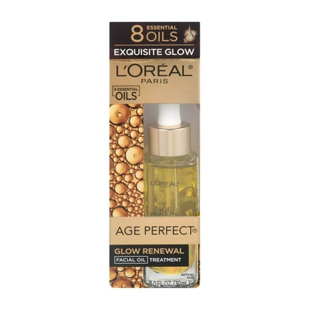 L'Oreal Paris Age Perfect Glow Renewal Facial Oil Treatment, 1.0 FL OZ