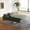 Green, variant on 75" Corduroy Convertible Sofa Bed, Pull-Out Loveseat Sleeper with high-density foam and pillows, Modern Loveseat Sofa Sleeper with foldable structure for living room studio lounge, Beige