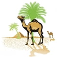 thumbnail image 2 of Camel Desert Wall Mural Decal by Wallmonkeys Vinyl Peel and Stick Graphic (36 in H x 36 in W), 2 of 4