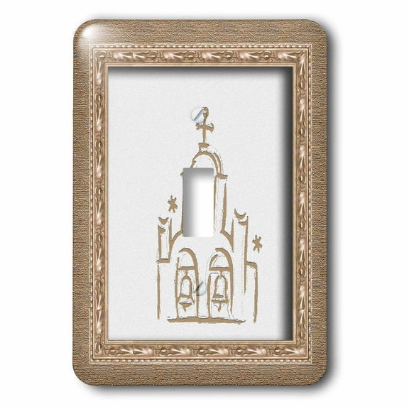 3dRose, Spanish Church, single toggle switch