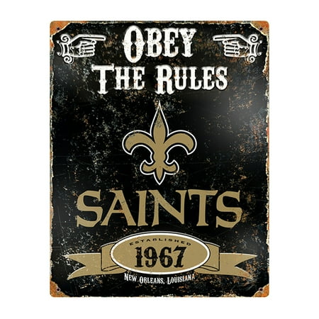 Nfl Pub Sign - Party Animal NFL New Orleans Saints Vintage Sign