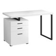 thumbnail image 1 of Monarch Specialties Computer Desk, Home Office, Laptop, Left, Right Set-up, Storage Drawers, 48"l, Work, Metal, Laminate, White, Black, Contemporary, Modern, 1 of 4