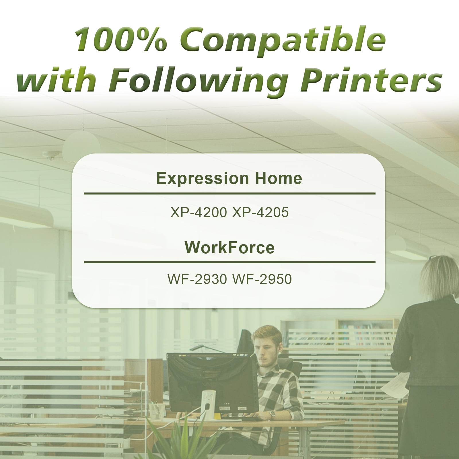 232XL Ink Cartridges Compatible for Epson Workforce WF-2930 WF-2950 Expression XP-4200 XP-4205 Printer (Black,Cyan,Magenta,Yellow, 4-Pack)
