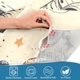 thumbnail image 3 of Yayeee Kitchen Curtains Tier Pair Light Filtering 27"x36" Rod Pocket Short Cafe Window Panel, Beige Astronaut Record, 3 of 7