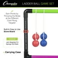 thumbnail image 2 of Champion Sports Outdoor Ladder Ball Game: Backyard Party, Camping & Beach Games Ladder Golf Set for Adults and Kids with Bolas Balls and Carrying Case , 39"H X 22"W With 33" Deep Base Set, 2 of 6