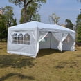 thumbnail image 2 of Online Gym Shop CB19823 10 ft. x 20 in. Outdoor Gazebo Tent, Easy Pop Up with 6 Walls - White, 2 of 3