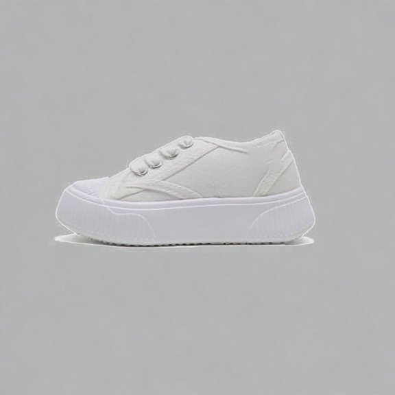 Krdevn Toddler Boys' Platform Canvas Sneakers Lightweight Breathable Non- Comfortable Casual Shoes for Kids Everyday Outdoor Play,Sizes 3-3.5 Years