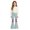 Light Blue, variant on Rvusndi Flare Pants Girls Flare Leg Jeans Casual Unique Tie Print Design Comfort with Pockets Soft Elastic Waist Stylish Trousers Everyday Wear Relaxed Fit 5-16 Years