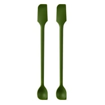 Shoreew Double-Ended Silicone Spatula Thin Jar Scraper Small Makeup Scrapers Mini Food-Grade Scraper & Spreader for Jams Baking Cooking