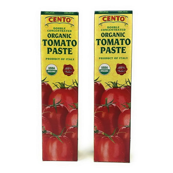 Cento Double Concentrated Organic Tomato Paste, 4.56 Ounce (Pack of 2)