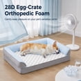 thumbnail image 4 of PAWZ Road Cooling Dog Beds for Summer, Orthopedic Dog Sofa with Removable Cover, Summer Bed for Large Dogs, S-XL, Blue, 4 of 13