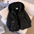 thumbnail image 4 of Women's Hooded Fleece Lined Parka Coat Winter Outdoor Padded Jacket Windproof Warm Coat, 4 of 4