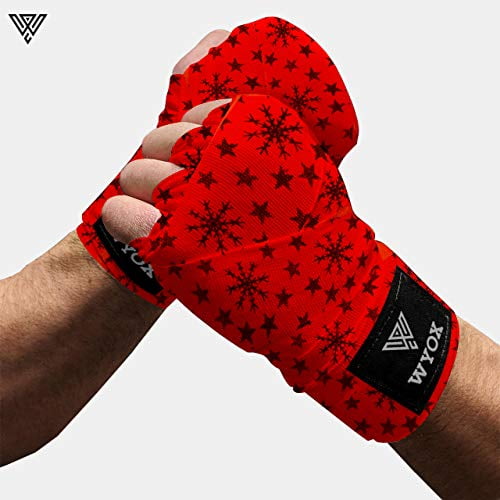 Wyox Hand Wraps Mexican Bandages Boxing Fist Inner Gloves Muay Thai MMA Blue 
